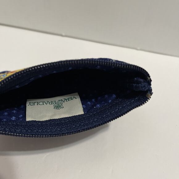 Vera Bradley Zippered Coin Purse Maison Blue New With Tags - Picture 4 of 6